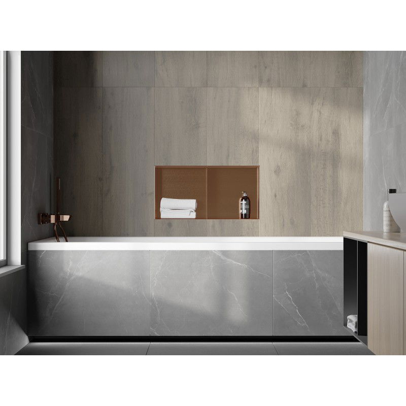 Mexen X-Wall-NR Nischeregäl ouni Kranz mat Regal 60 x 30 cm, gebierztene Koffer - 19C1603010S