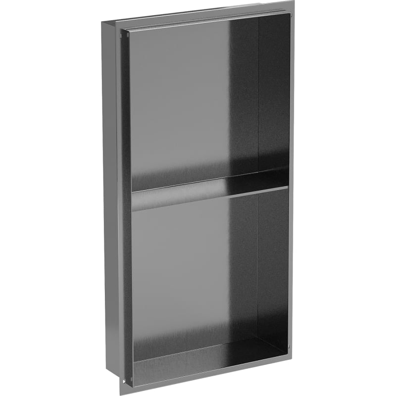 Mexen X-Wall-NR mensola da nicchia senza cornice con ripiano 60 x 30 cm, grigio canna di fucile spazzolato - 19E1603010S