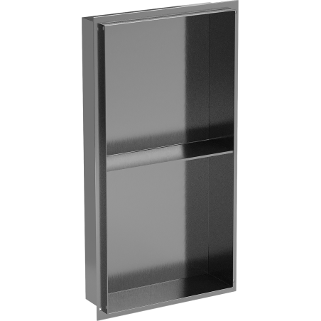Mexen X-Wall-NR niša plaukts bez atloka ar plauktu 60 x 30 cm, matēts pelēks bronza brushed - 19E1603010S