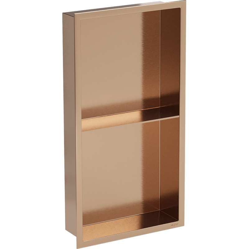 Mexen X-Wall-R prateleira embutida com flange e prateleira 60 x 30 cm, cobre escovado - 19C0603010S