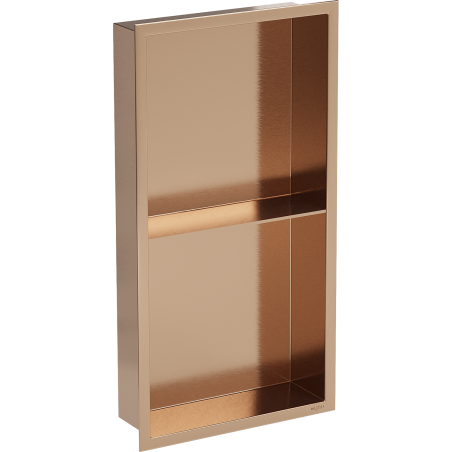 Mexen X-Wall-R mensola incassata con flangia e mensola 60 x 30 cm, rame spazzolato - 19C0603010S
