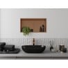 Mexen X-Wall-R nischhylla med krage och hylla 60 x 30 cm, borstad koppar - 19C0603010S