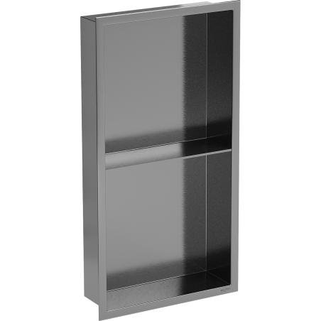 Mexen X-Wall-R półka wnękowa z kołnierzem i półką 60 x 30 cm, gun gray szczotkowany - 19E0603010S