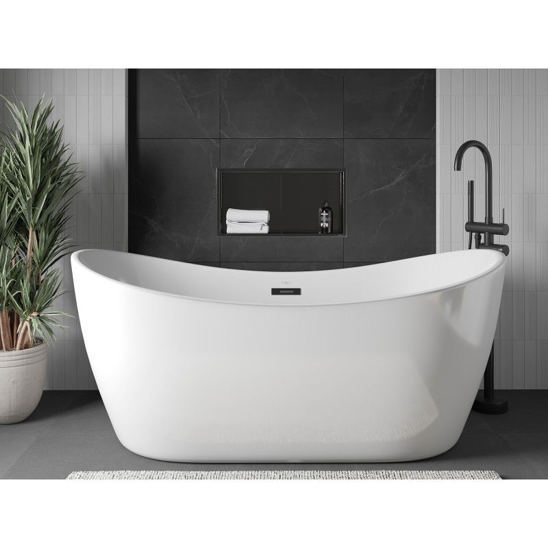 Mexen X-Wall-R recessed shelf with flange and shelf 60 x 30 cm, brushed gun grey - 19E0603010S