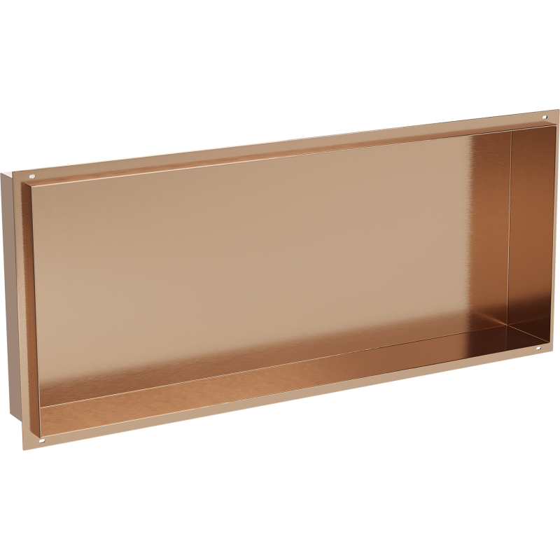 Mexen X-Wall-NR recessed shelf without flange 75 x 30 cm, brushed copper - 19C1753010