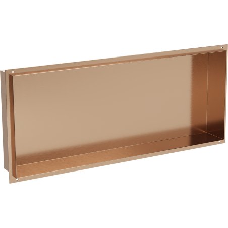 Mexen X-Wall-NR recessed shelf without flange 75 x 30 cm, brushed copper - 19C1753010
