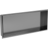 Mexen X-Wall-NR étagère encastrée sans collerette 75 x 30 cm, gris canon brossé - 19E1753010