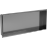 Mexen X-Wall-NR mensola a incasso senza flangia 75 x 30 cm, grigio canna di fucile spazzolato - 19E1753010