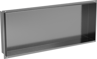 Mexen X-Wall-NR recessed shelf without flange 75 x 30 cm, brushed gun grey - 19E1753010