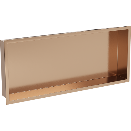 Mexen X-Wall-R étagère encastrée avec collerette 75 x 30 cm, cuivre brossé - 19C0753010