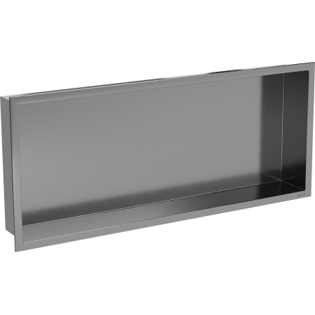 Mexen X-Wall-R Nischenregal mit Flansch 75 x 30 cm, gebürstetes Gun Grey - 19E0753010