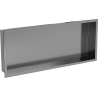 Mexen X-Wall-R półka wnękowa z kołnierzem 75 x 30 cm, gun gray szczotkowany - 19E0753010