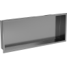 Mexen X-Wall-R recessed shelf with flange 75 x 30 cm, brushed gun grey - 19E0753010