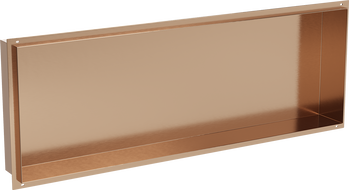 Mexen X-Wall-NR Nischenregal ohne Flansch 90 x 30 cm, gebürstetes Kupfer - 19C1903010