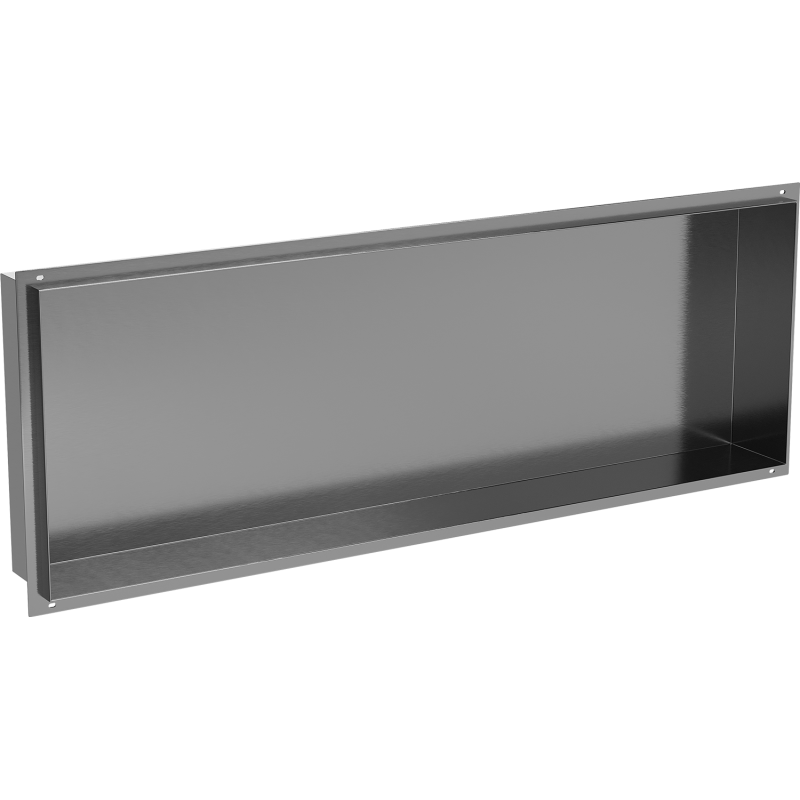 Mexen X-Wall-NR półka wnękowa bez kołnierza 90 x 30 cm, gun gray szczotkowany - 19E1903010