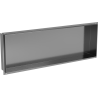 Mexen X-Wall-NR Nischenregal ohne Flansch 90 x 30 cm, Gebürstet Gun Grey - 19E1903010