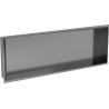 Mexen X-Wall-NR półka wnękowa bez kołnierza 90 x 30 cm, gun gray szczotkowany - 19E1903010