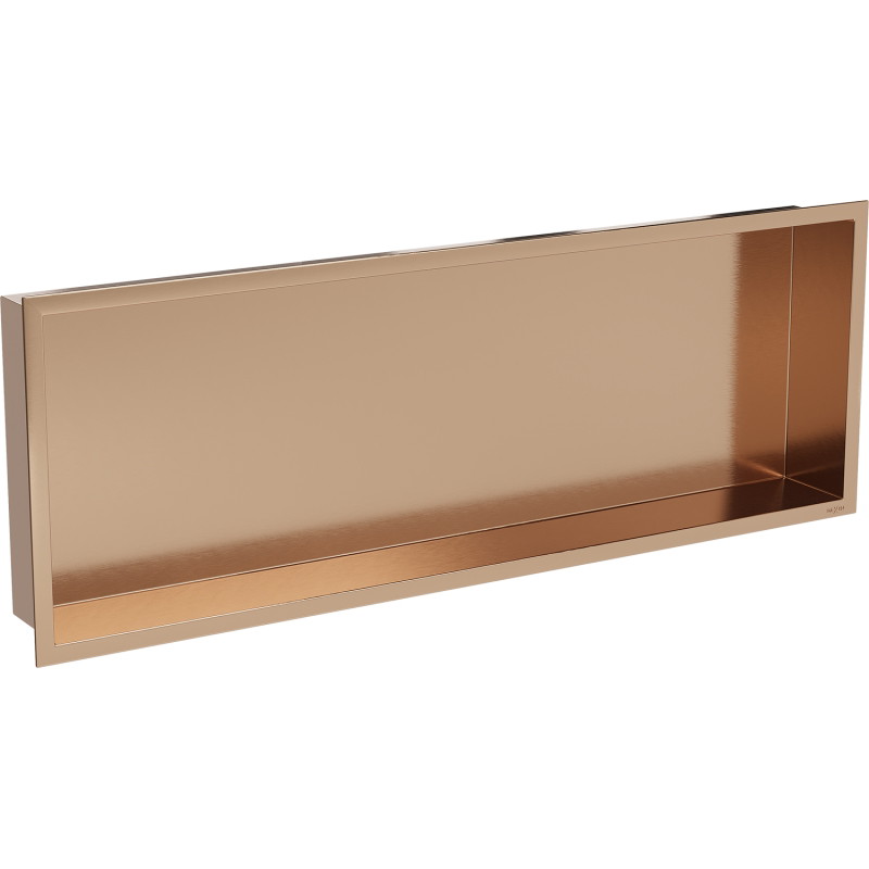 Mexen X-Wall-R syvennetty hylly, jossa kaulus 90 x 30 cm, harjattu kupari - 19C0903010