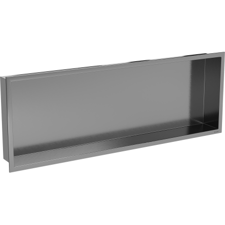 Mexen X-Wall-R εντοιχισμένο ράφι με φλάντζα 90 x 30 cm, βουρτσισμένο γκρι του