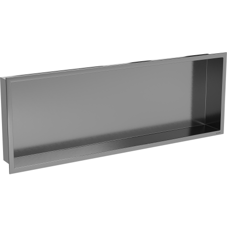 Mexen X-Wall-R półka wnękowa z kołnierzem 90 x 30 cm, gun gray szczotkowany - 19E0903010