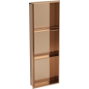 Mexen X-Wall-NR recessed shelf without flange with shelf 90 x 30 cm, brushed copper - 19C1903010S
