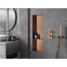 Mexen X-Wall-NR estante empotrado sin reborde con repisa 90 x 30 cm, cobre cepillado - 19C1903010S
