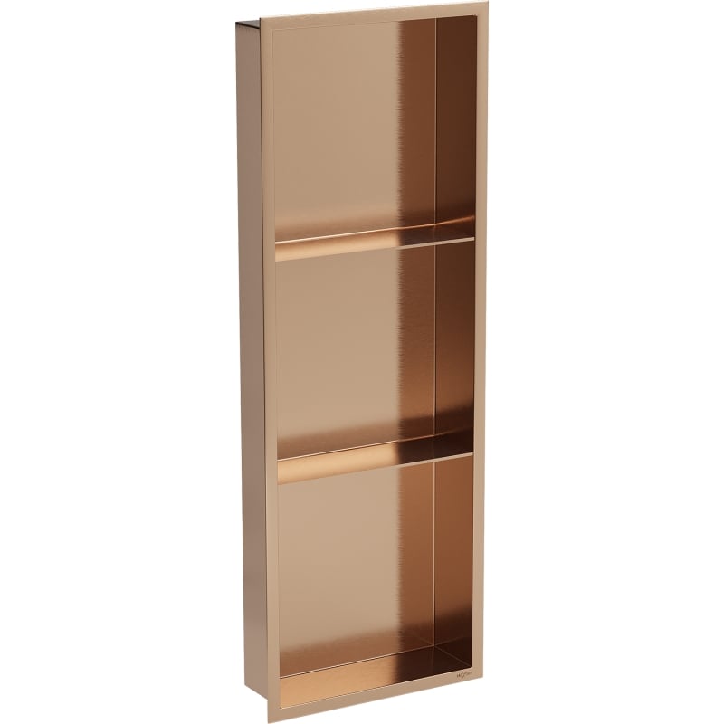 Mexen X-Wall-R mensola incassata con flangia e mensola 90 x 30 cm, rame spazzolato - 19C0903010S
