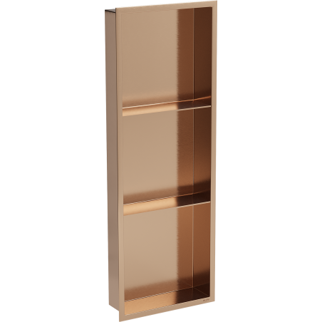 Mexen X-Wall-R nišas plaukts ar atloku un plauktu 90 x 30 cm, tīrīta vara - 19C0903010S