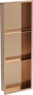Mexen X-Wall-R Nischenregal mit Flansch und Regal 90 x 30 cm, gebürstetes Kupfer - 19C0903010S