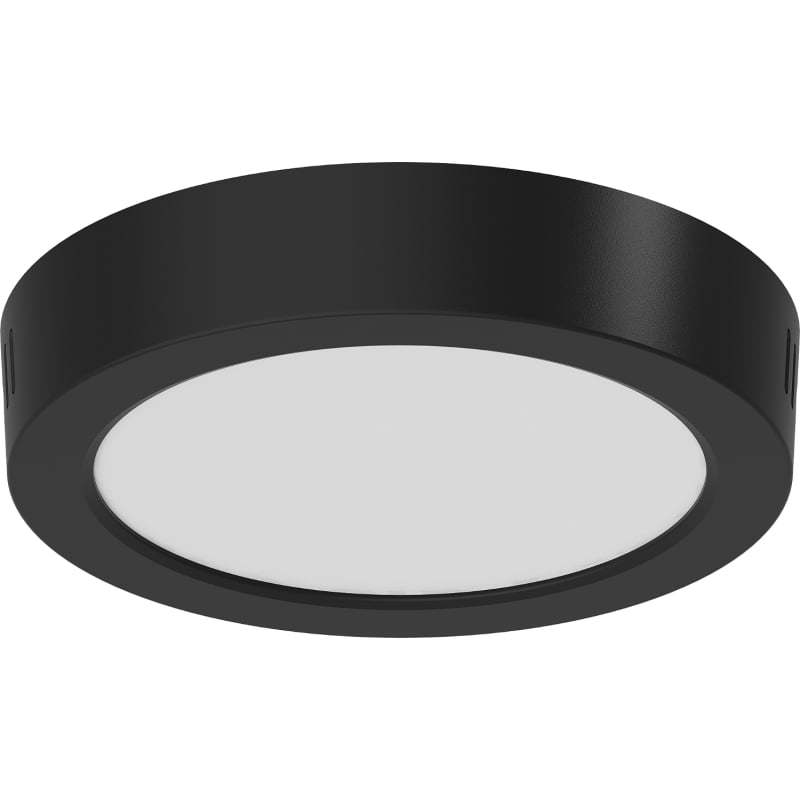 Mexen LDSR LED-Deckenleuchte Aufputz fi 17 cm, 12W, Neutral - 4000K, 960 lm, schwarz - L212-017-1240-70
