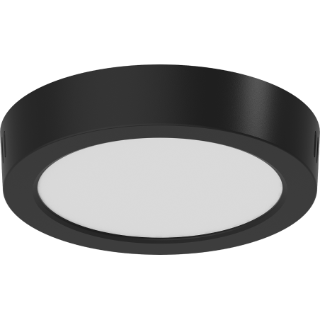 Mexen LDSR plafon sufitowy LED natynkowy fi 17 cm, 12W, Neutralna - 4000K, 960 lm, czarny - L212-017-1240-70