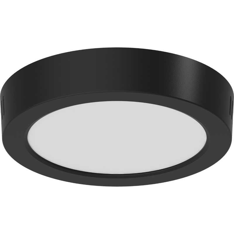 Mexen LDSR plafon sufitowy LED natynkowy fi 17 cm, 12W, Zimna - 6500K, 960 lm, czarny - L212-017-1265-70