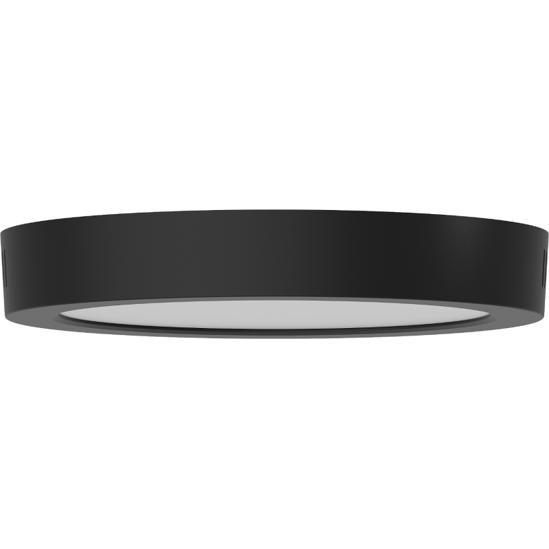 Mexen LDSR plafon sufitowy LED natynkowy fi 22 cm, 18W, Zimna - 6500K, 1440 lm, czarny - L212-022-1865-70