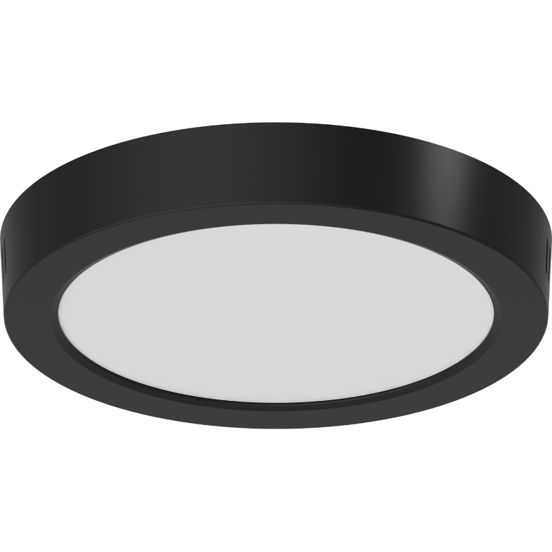 Mexen LDSR LED griesti griestu apgaismojums, diametrs 22 cm, 18W, Auksts - 6500K, 1440 lm, melns - L212-022-1865-70