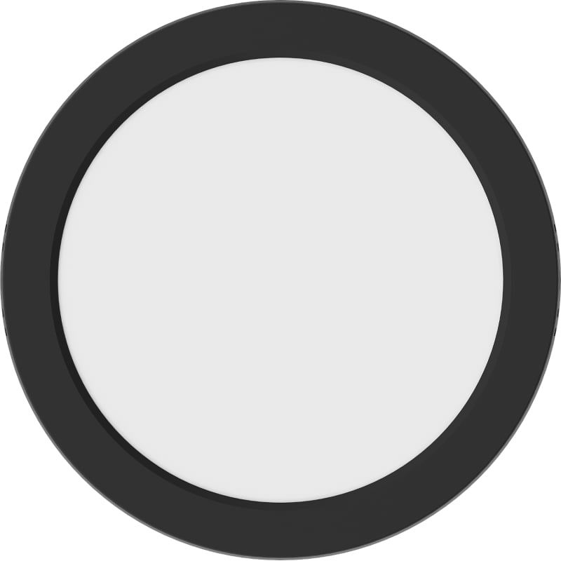 Mexen LDSR plafonnier LED monté en surface, diamètre 22 cm, 18W, froid - 6500K, 1440 lm, noir - L212-022-1865-70