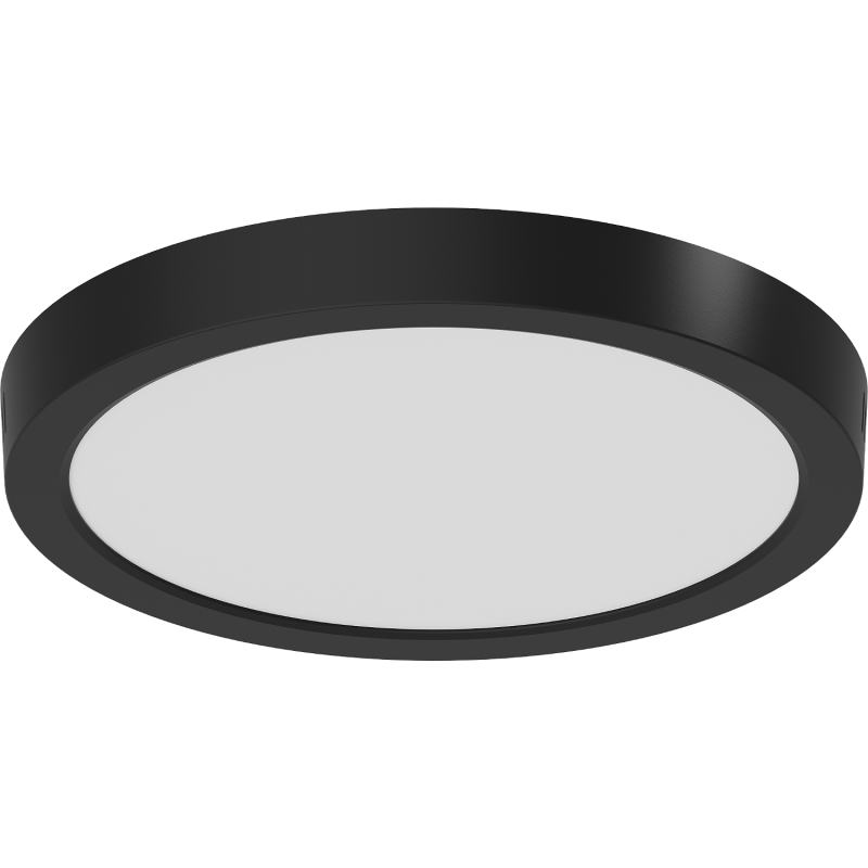 Mexen LDSR plafon sufitowy LED natynkowy fi 30 cm, 24W, Neutralna - 4000K, 1920 lm, czarny - L212-030-2440-70