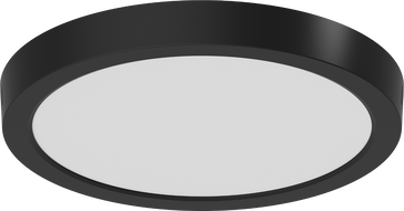 Mexen LDSR LED griesti uz virsmas uzmantojams plafons, Ø 30 cm, 24W, Neitrāla - 4000K, 1920 lm, melns - L212-030-2440-70