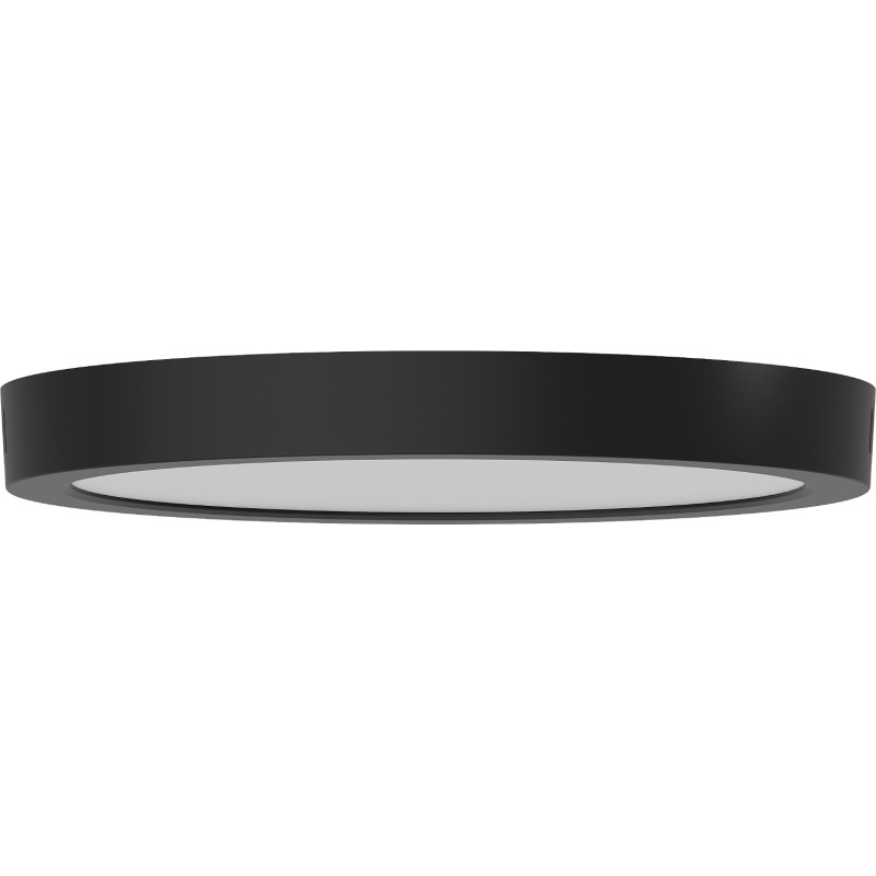 Mexen LDSR plafón de techo LED superficial de 30 cm de diámetro, 24W, Frío - 6500K, 1920 lm, negro - L212-030-2465-70
