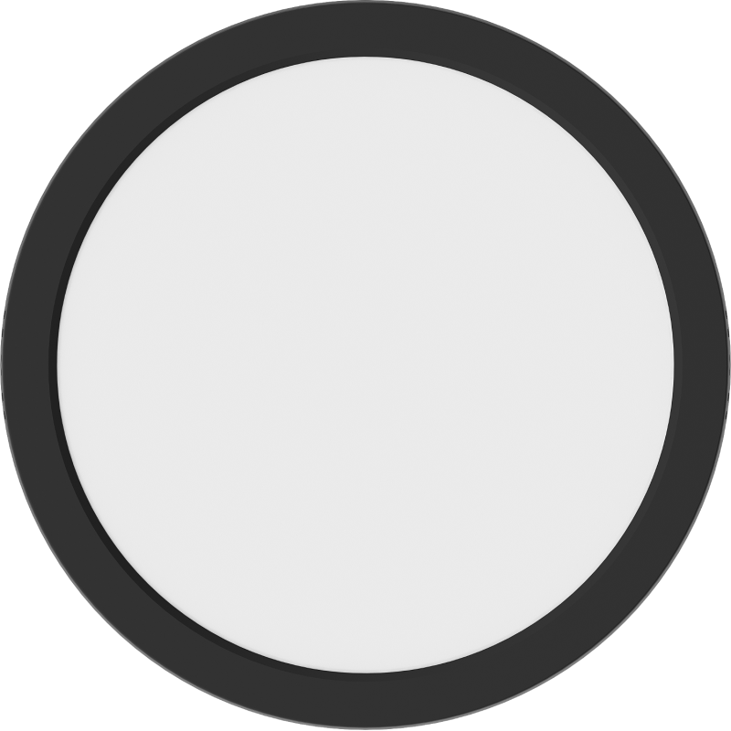 Mexen LDSR LED griesti virsapmetuma montāžai, diametrs 30 cm, 24W, Auksta - 6500K, 1920 lm, melna - L212-030-2465-70