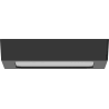 Mexen LDSS plafon sufitowy LED natynkowy 17 x 17 cm, 12W, Neutralna - 4000K, 960 lm, czarny - L213-017-1240-70