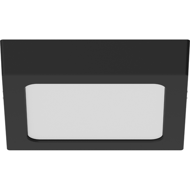 Mexen LDSS plafon sufitowy LED natynkowy 17 x 17 cm, 12W, Neutralna - 4000K, 960 lm, czarny - L213-017-1240-70