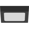 Mexen LDSS plafon sufitowy LED natynkowy 17 x 17 cm, 12W, Neutralna - 4000K, 960 lm, czarny - L213-017-1240-70