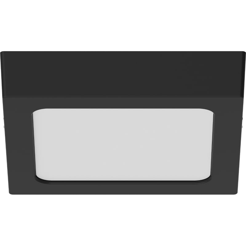 Mexen LDSS plafonnier LED de plafond en surface 17 x 17 cm, 12W, Froid - 6500K, 960 lm, noir - L213-017-1265-70