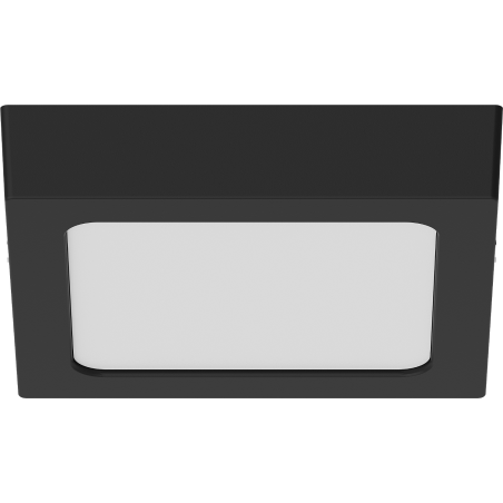 Mexen LDSS plafoniera a soffitto LED da superficie 17 x 17 cm, 12W, Fredda - 6500K, 960 lm, nero - L213-017-1265-70