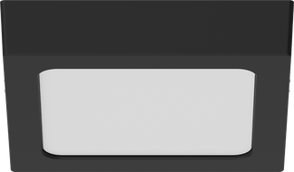 Mexen LDSS LED griestu virsapmetuma paneļa gaismeklis 17 x 17 cm, 12W, Aukstā - 6500K, 960 lm, melns - L213-017-1265-70