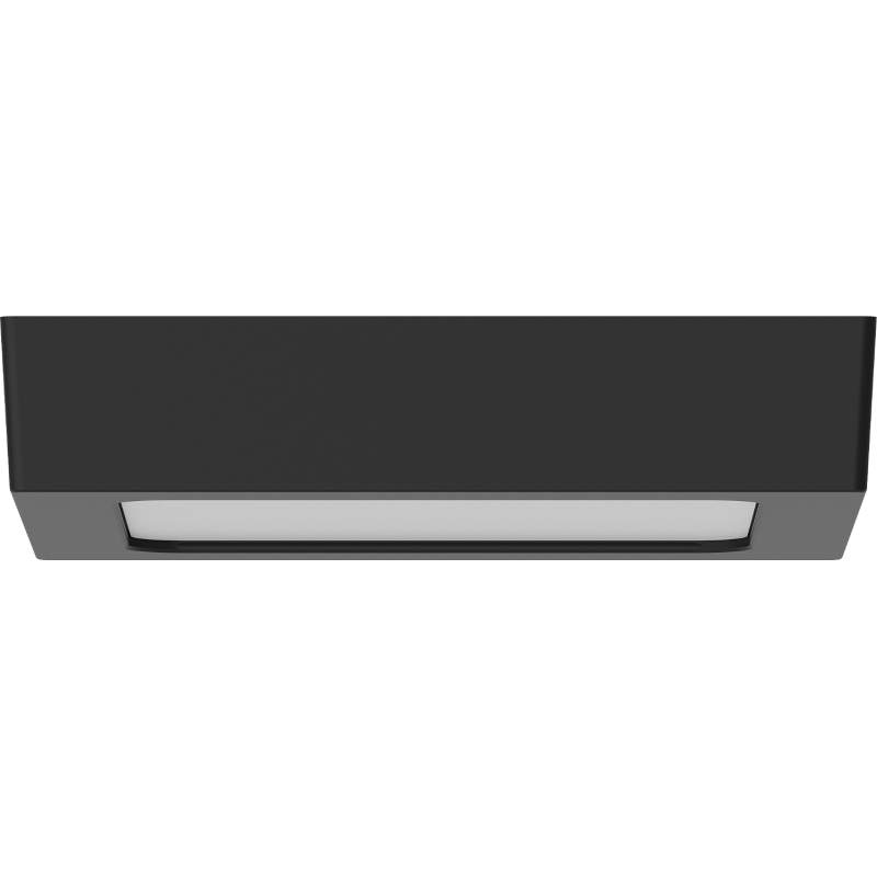 Mexen LDSS plafon sufitowy LED natynkowy 17 x 17 cm, 12W, Zimna - 6500K, 960 lm, czarny - L213-017-1265-70
