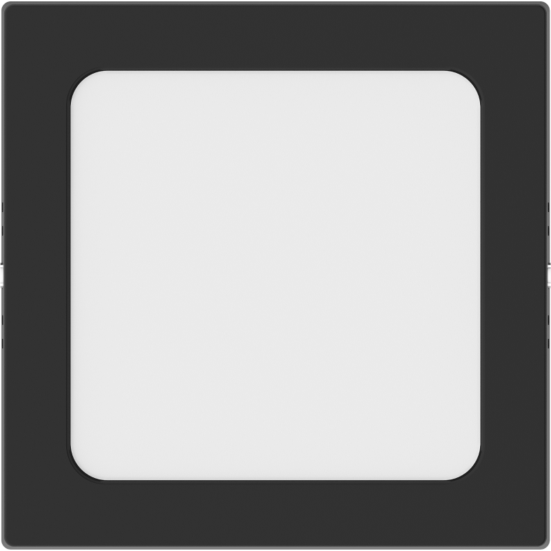 Mexen LDSS plafon sufitowy LED natynkowy 17 x 17 cm, 12W, Zimna - 6500K, 960 lm, czarny - L213-017-1265-70