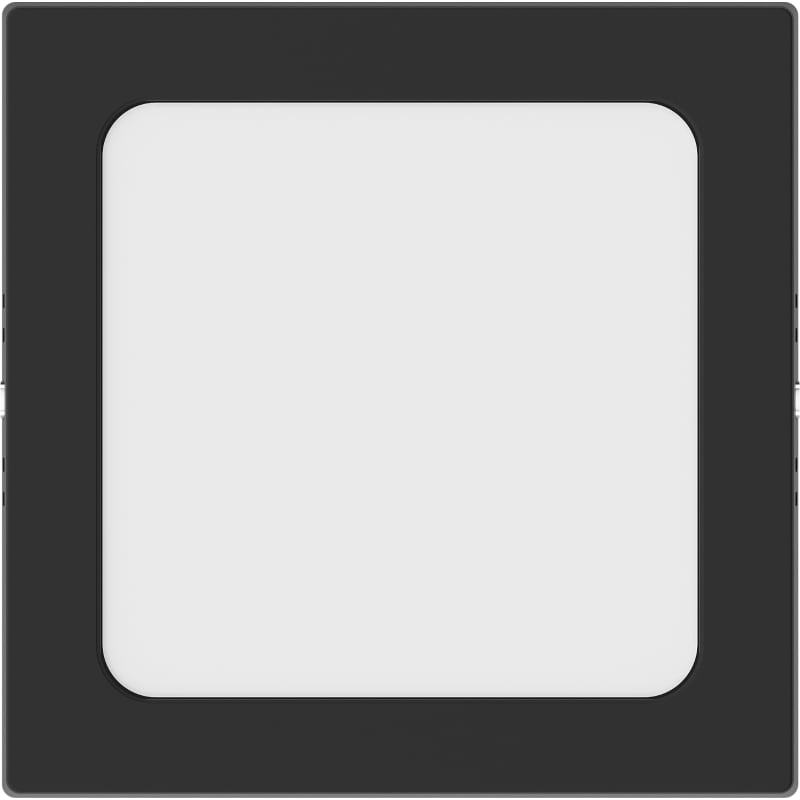 Mexen LDSS plafonnier LED de plafond en surface 17 x 17 cm, 12W, Froid - 6500K, 960 lm, noir - L213-017-1265-70