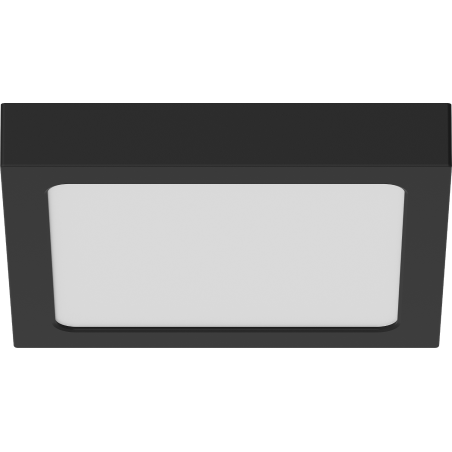 Mexen LDSS plafon sufitowy LED natynkowy 22 x 22 cm, 18W, Neutralna - 4000K, 1440 lm, czarny - L213-022-1840-70