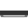 Mexen LDSS LED-kattoasennettu kattovalaisin 22 x 22 cm, 18W, Neutraali - 4000K, 1440 lm, musta - L213-022-1840-70